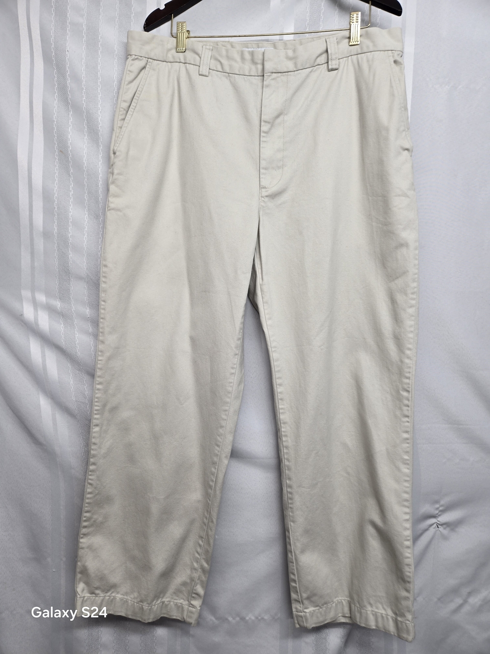 GAP Men's Light Cream Straight Chino Pants SIZE 38/30
